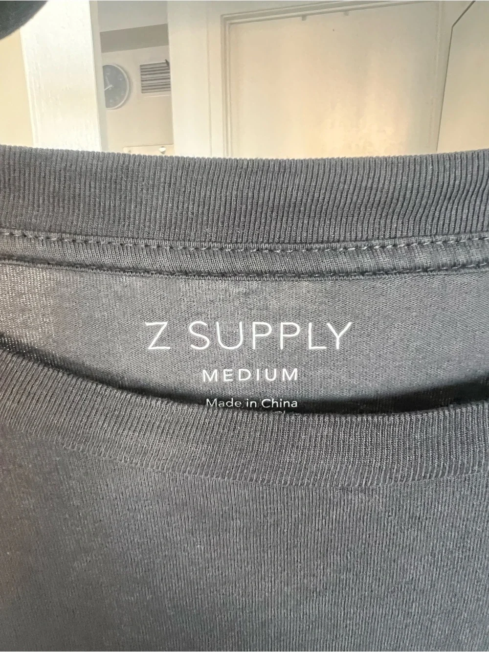 Z Supply Oversized Graphic T-Shirt Dark Gray/Black Size Medium